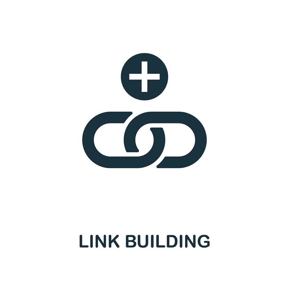 Link Building creative icon. Simple element illustration. Link Building concept symbol design from web development collection. Can be used for mobile and web design, apps, software, print.