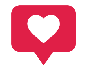 Social Media Like/Heart Graphic
