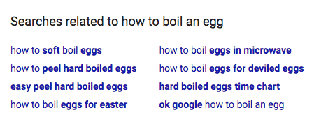 search engine related searches example screenshot