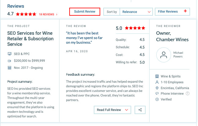 SEO Inc Reviews