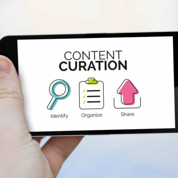 content curation icons mobile