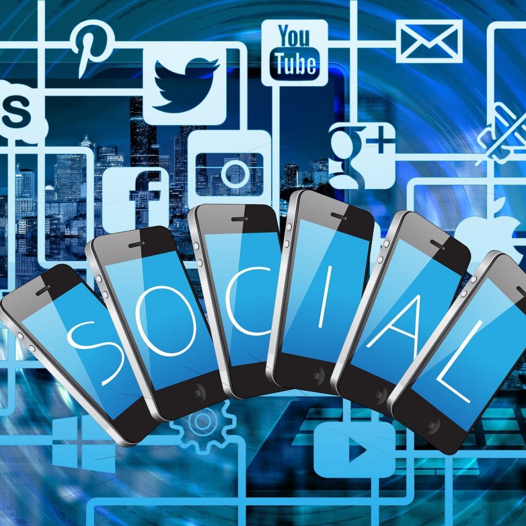 multiple social media platforms graphic